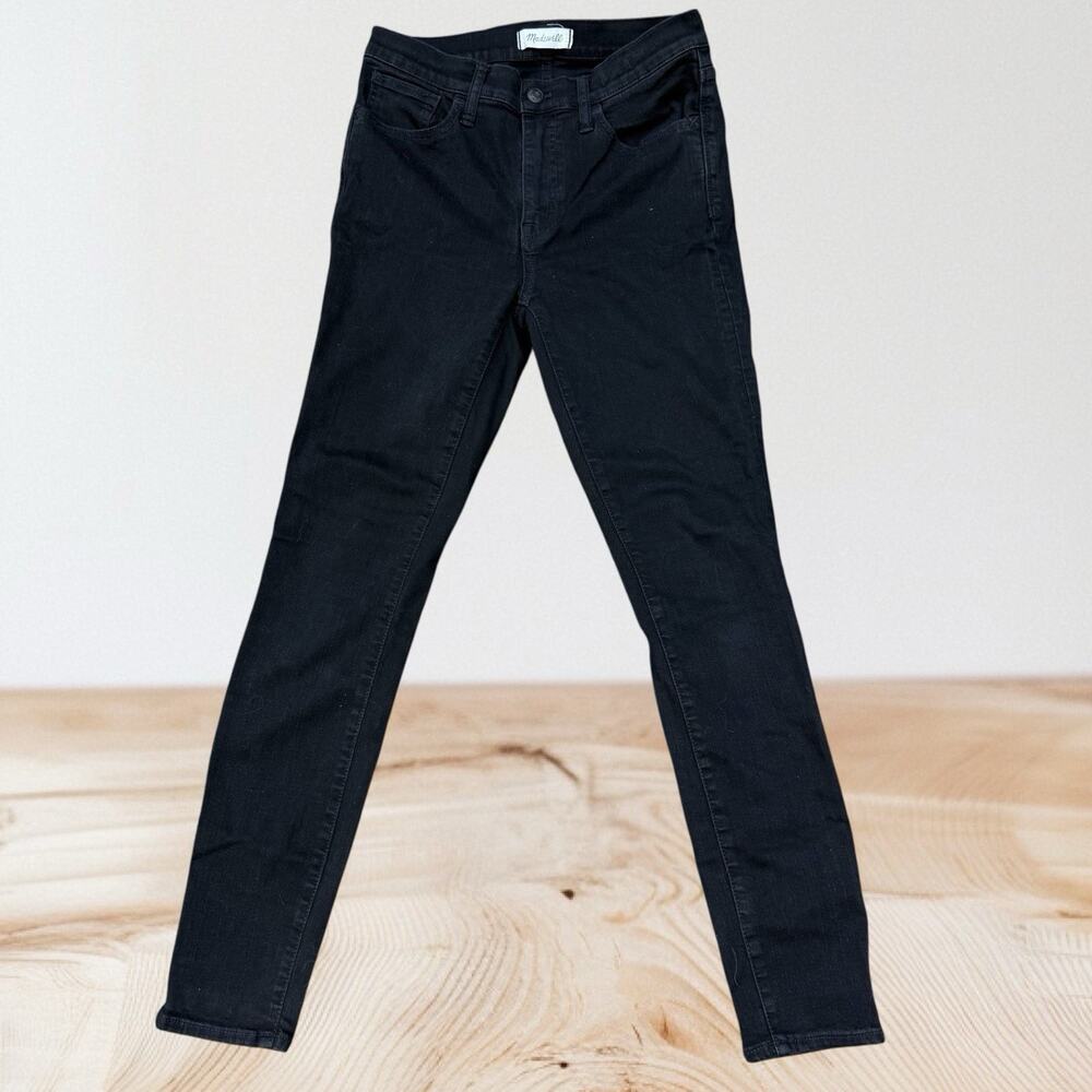 Madewell Roadtripper Black Jeans Sz 28 Womens Stretch Denim 28.5 inseam 9.7 Rise